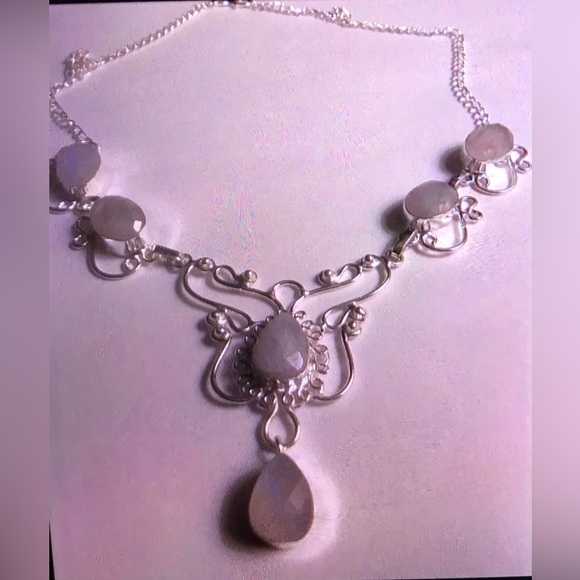 Moonstone 925 Sterling Silver Necklace